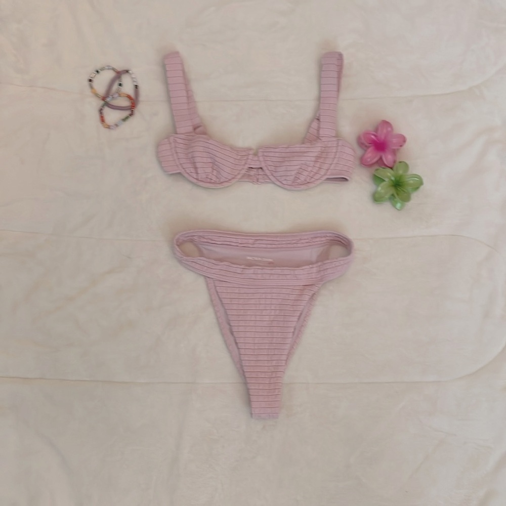 PacSun Swim Eco Underwire bikini top and bottom